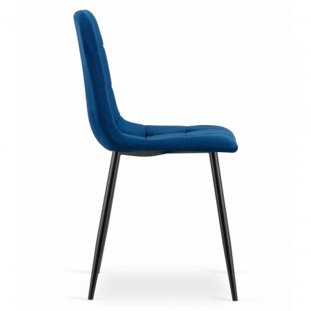 SCAUN BUCATARIE/LIVING, ARTOOL, KARA, CATIFEA, METAL, BLEUMARIN SI NEGRU, 44.5X50.5X87 CM [10]