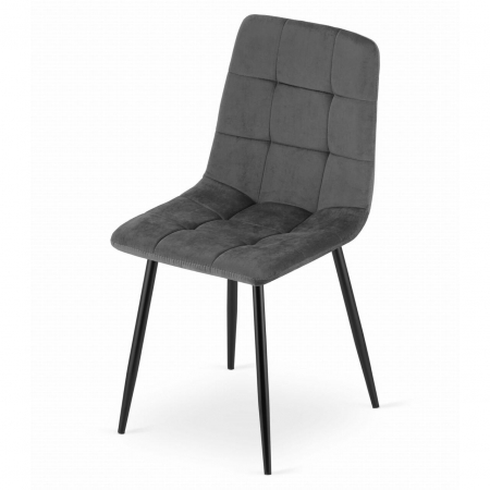 SCAUN BUCATARIE/LIVING, ARTOOL, KARA, CATIFEA, METAL, GRI SI NEGRU, 44.5X50.5X87 CM [5]
