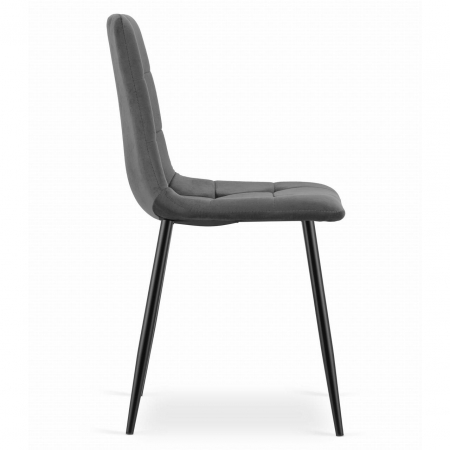 SCAUN BUCATARIE/LIVING, ARTOOL, KARA, CATIFEA, METAL, GRI SI NEGRU, 44.5X50.5X87 CM [4]
