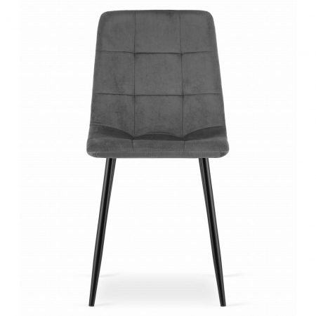 SCAUN BUCATARIE/LIVING, ARTOOL, KARA, CATIFEA, METAL, GRI SI NEGRU, 44.5X50.5X87 CM [2]