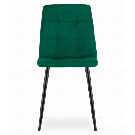 SCAUN BUCATARIE/LIVING, ARTOOL, KARA, CATIFEA, METAL, VERDE SI NEGRU, 44.5X50.5X87 CM [2]