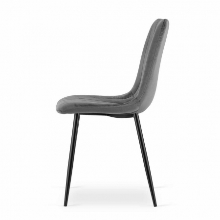 SCAUN BUCATARIE/LIVING, ARTOOL, LAVA, CATIFEA, METAL, GRI SI NEGRU, 43X51X90 CM [3]