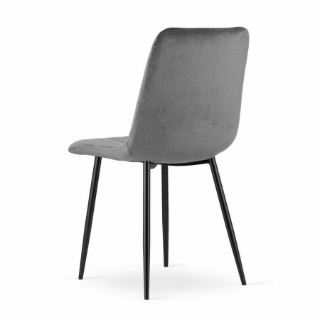 SCAUN BUCATARIE/LIVING, ARTOOL, LAVA, CATIFEA, METAL, GRI SI NEGRU, 43X51X90 CM [2]