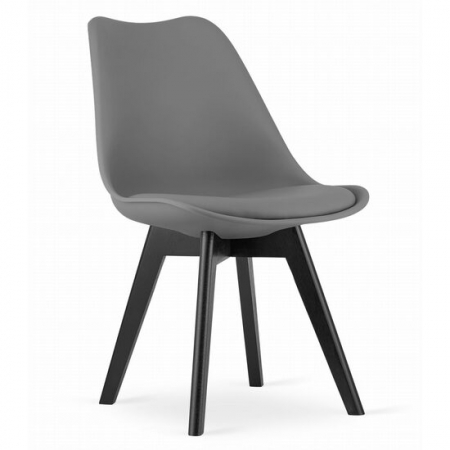 Scaune - SCAUN BUCATARIE/LIVING, ARTOOL, MARK, PP, LEMN, GRAFIT SI NEGRU, 49X55.5X82.5 CM