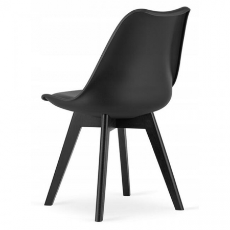 SCAUN BUCATARIE/LIVING, ARTOOL, MARK, PP, LEMN, NEGRU, 49X55.5X82.5 CM [4]