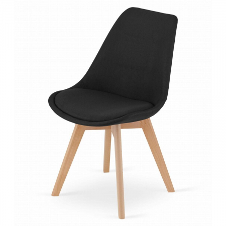 SCAUN BUCATARIE/LIVING, ARTOOL, NORI, STOFA, LEMN, NEGRU, 48.5X54X84 CM [1]