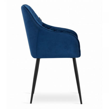 SCAUN BUCATARIE/LIVING, ARTOOL, NUGAT, CATIFEA, METAL, BLEUMARIN SI NEGRU, 58X54.5X91 CM [3]