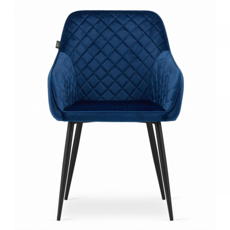 SCAUN BUCATARIE/LIVING, ARTOOL, NUGAT, CATIFEA, METAL, BLEUMARIN SI NEGRU, 58X54.5X91 CM [5]