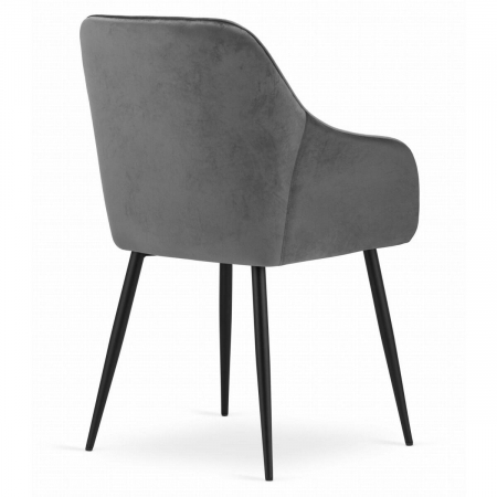 SCAUN BUCATARIE/LIVING, ARTOOL, NUGAT, CATIFEA, METAL, GRI SI NEGRU, 58X54.5X91 CM [2]