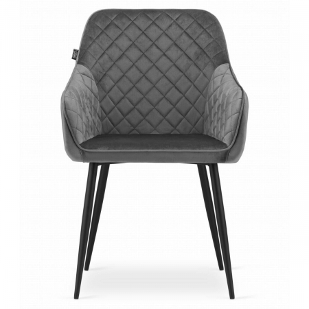 SCAUN BUCATARIE/LIVING, ARTOOL, NUGAT, CATIFEA, METAL, GRI SI NEGRU, 58X54.5X91 CM [5]