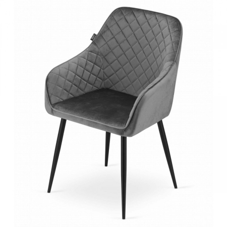SCAUN BUCATARIE/LIVING, ARTOOL, NUGAT, CATIFEA, METAL, GRI SI NEGRU, 58X54.5X91 CM [1]