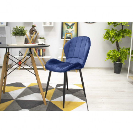 SCAUN BUCATARIE/LIVING, ARTOOL, TERNI, CATIFEA, METAL, BLEUMARIN, 50X62X86 CM [12]