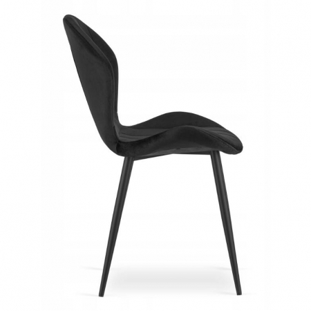 SCAUN BUCATARIE/LIVING, ARTOOL, TERNI, CATIFEA, METAL, NEGRU, 50X62X86 CM [4]