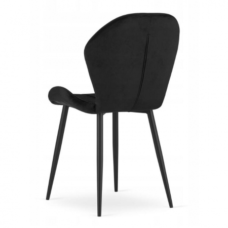 SCAUN BUCATARIE/LIVING, ARTOOL, TERNI, CATIFEA, METAL, NEGRU, 50X62X86 CM [3]