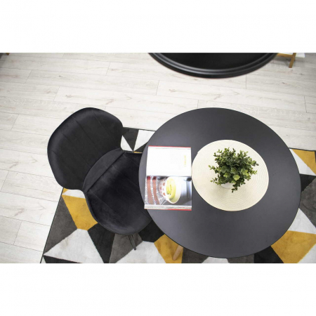 SCAUN BUCATARIE/LIVING, ARTOOL, TERNI, CATIFEA, METAL, NEGRU, 50X62X86 CM [8]