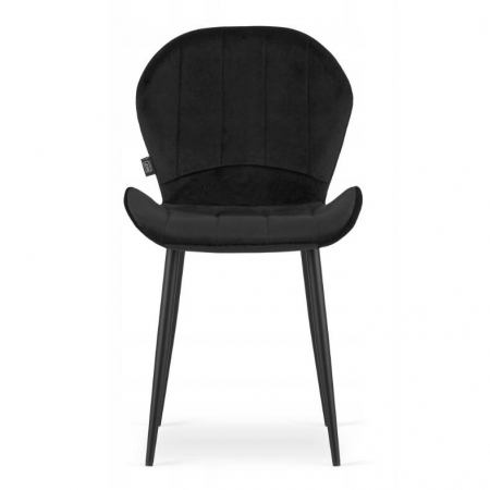 SCAUN BUCATARIE/LIVING, ARTOOL, TERNI, CATIFEA, METAL, NEGRU, 50X62X86 CM [2]