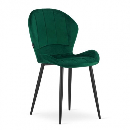 Amenajari Interioare - SCAUN BUCATARIE/LIVING, ARTOOL, TERNI, CATIFEA, METAL, VERDE, 50X62X86 CM