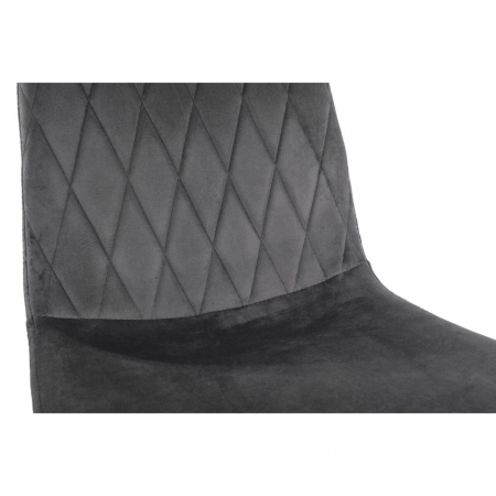SCAUN BUCATARIE/LIVING, ARTOOL, TURIN, CATIFEA, METAL, GRI SI NEGRU, 44.5X53X88.5 CM [1]