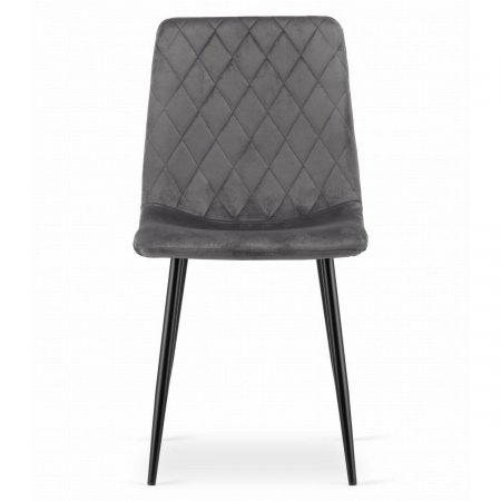 SCAUN BUCATARIE/LIVING, ARTOOL, TURIN, CATIFEA, METAL, GRI SI NEGRU, 44.5X53X88.5 CM [12]