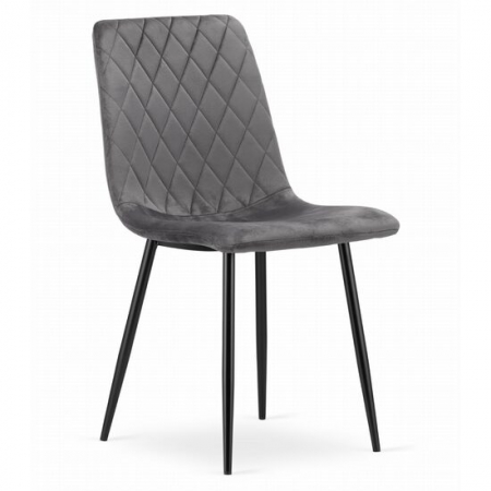 Scaune - SCAUN BUCATARIE/LIVING, ARTOOL, TURIN, CATIFEA, METAL, GRI SI NEGRU, 44.5X53X88.5 CM