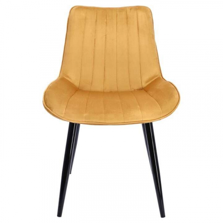 SCAUN BUCATARIE/LIVING, CATIFEA, METAL, GALBEN MUSTAR, 54X61X83 CM, VIVA [3]