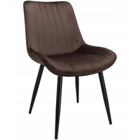 Scaune bucatarie - SCAUN BUCATARIE/LIVING, CATIFEA, METAL, MARO, 54X61X83 CM, VIVA