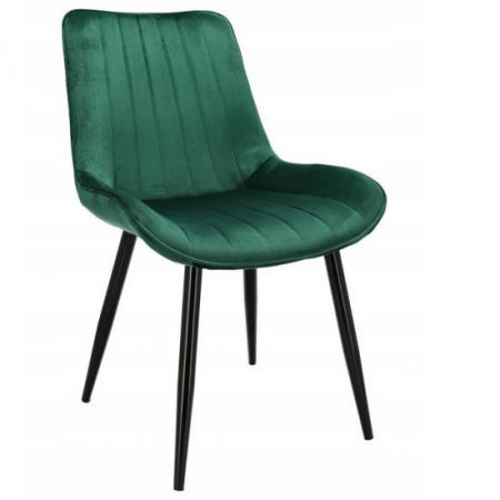 Scaune bucatarie - SCAUN BUCATARIE/LIVING, CATIFEA, METAL, VERDE, 54X61X83 CM, VIVA