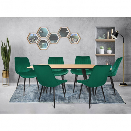 SCAUN BUCATARIE/LIVING, CATIFEA, METAL, VERDE, 54X61X83 CM, VIVA [5]