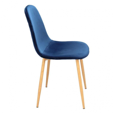 SCAUN BUCATARIE/LIVING, CATIFEA, MODEL CUSATURA PE SPATE, ALBASTRU INCHIS, MAX 100 KG, 44X52X85 CM, VIGO [4]