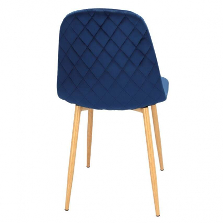 SCAUN BUCATARIE/LIVING, CATIFEA, MODEL CUSATURA PE SPATE, ALBASTRU INCHIS, MAX 100 KG, 44X52X85 CM, VIGO [5]