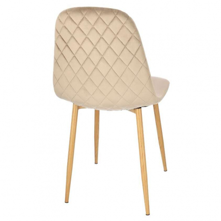 SCAUN BUCATARIE/LIVING, CATIFEA, MODEL CUSATURA PE SPATE, BEJ, MAX 100 KG, 44X52X85 CM, VIGO [5]