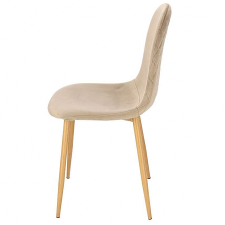 SCAUN BUCATARIE/LIVING, CATIFEA, MODEL CUSATURA PE SPATE, BEJ, MAX 100 KG, 44X52X85 CM, VIGO [4]