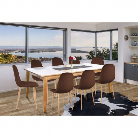 SCAUN BUCATARIE/LIVING, CATIFEA, MODEL CUSATURA PE SPATE, MARO, MAX 100 KG, 44X52X85 CM, VIGO [3]