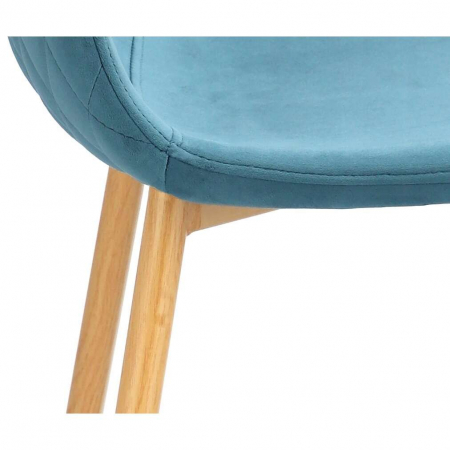 SCAUN BUCATARIE/LIVING, CATIFEA, MODEL CUSATURA PE SPATE, TURCOAZ, MAX 100 KG, 44X52X85 CM, VIGO [3]