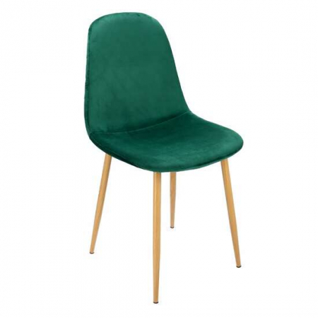 Scaune bucatarie - SCAUN BUCATARIE/LIVING, CATIFEA, MODEL CUSATURA PE SPATE, VERDE, MAX 100 KG, 44X52X85 CM, VIGO