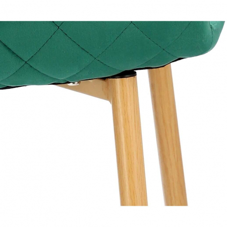 SCAUN BUCATARIE/LIVING, CATIFEA, MODEL CUSATURA PE SPATE, VERDE, MAX 100 KG, 44X52X85 CM, VIGO [3]