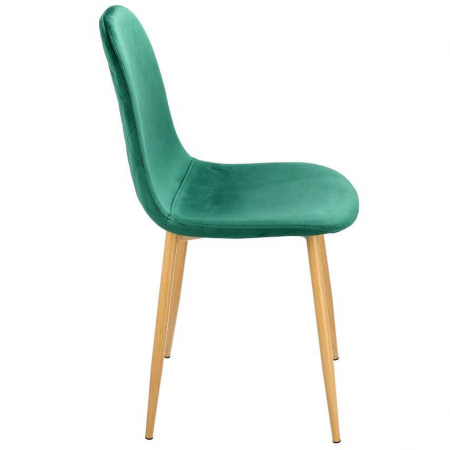 SCAUN BUCATARIE/LIVING, CATIFEA, MODEL CUSATURA PE SPATE, VERDE, MAX 100 KG, 44X52X85 CM, VIGO [4]