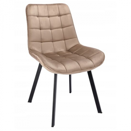 Scaune bucatarie - SCAUN BUCATARIE/LIVING, JUMI, ADORO, CATIFEA, METAL, BEJ, 52X62X85 CM