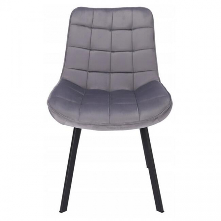 SCAUN BUCATARIE/LIVING, JUMI, ADORO, CATIFEA, METAL, GRI, 52X62X85 CM [3]