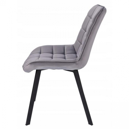 SCAUN BUCATARIE/LIVING, JUMI, ADORO, CATIFEA, METAL, GRI, 52X62X85 CM [4]