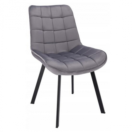 Scaune bucatarie - SCAUN BUCATARIE/LIVING, JUMI, ADORO, CATIFEA, METAL, GRI, 52X62X85 CM