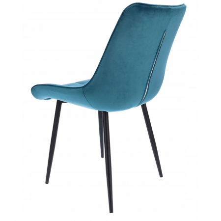 SCAUN BUCATARIE/LIVING, JUMI, MISTY, CATIFEA, METAL, ALBASTRU, 53X63X83 CM [4]