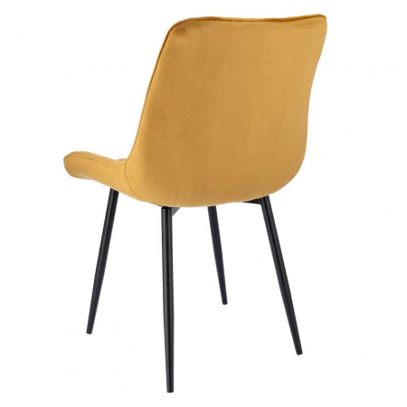 SCAUN BUCATARIE/LIVING, JUMI, MISTY, CATIFEA, METAL, MUSTAR SI NEGRU, 53X63X83 CM [4]