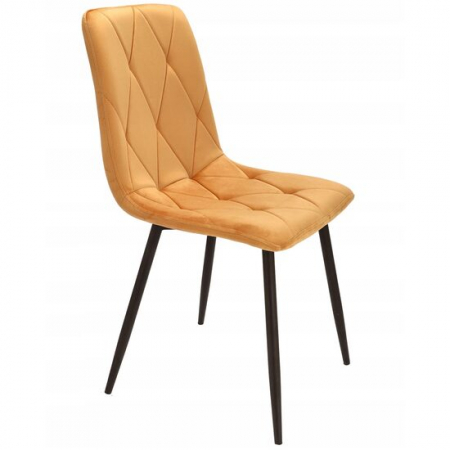 Scaune - SCAUN BUCATARIE/LIVING, JUMI, PIADO, CATIFEA, METAL, MUSTAR SI NEGRU, 44X52X89 CM