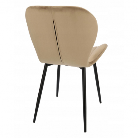 SCAUN BUCATARIE/LIVING, JUMI, VEIRA, CATIFEA, METAL, BEJ, 52X57X85 CM [3]