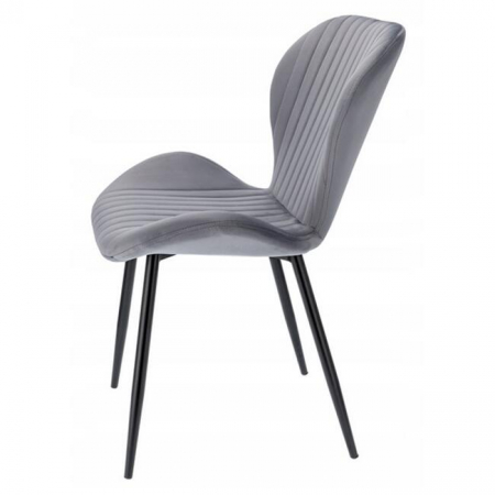 SCAUN BUCATARIE/LIVING, JUMI, VEIRA, CATIFEA, METAL, GRI, 52X57X85 CM [4]