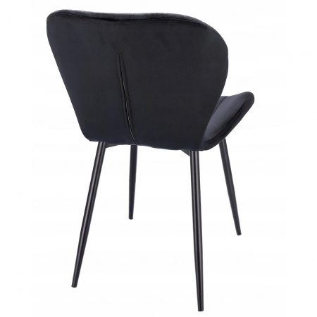 SCAUN BUCATARIE/LIVING, JUMI, VEIRA, CATIFEA, METAL, NEGRU, 52X57X85 CM [3]