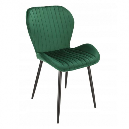 Scaune bucatarie - SCAUN BUCATARIE/LIVING, JUMI, VEIRA, CATIFEA, METAL, VERDE, 52X57X85 CM