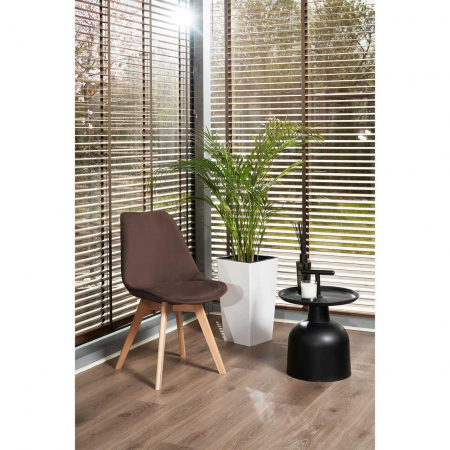 SCAUN BUCATARIE/LIVING, LEMN, CATIFEA, MARO, 49X60X82 CM, BARI [8]