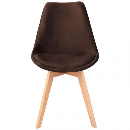 SCAUN BUCATARIE/LIVING, LEMN, CATIFEA, MARO, 49X60X82 CM, BARI [2]